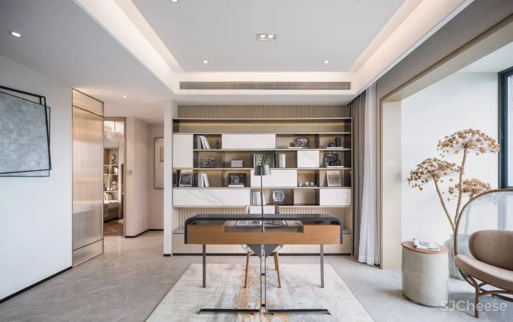 77㎡的小房子，也能住出豪宅体验？打通客餐厨书空间，真实现！