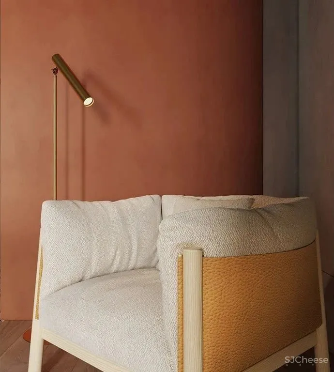 一室户小公寓,用色彩与材料搭配出时髦感!