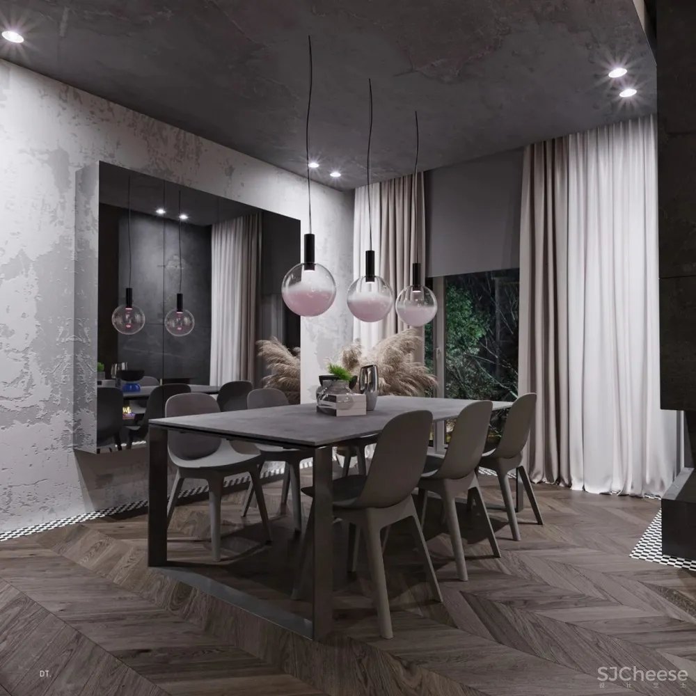 轻奢之美 丨一个空间,两个方案