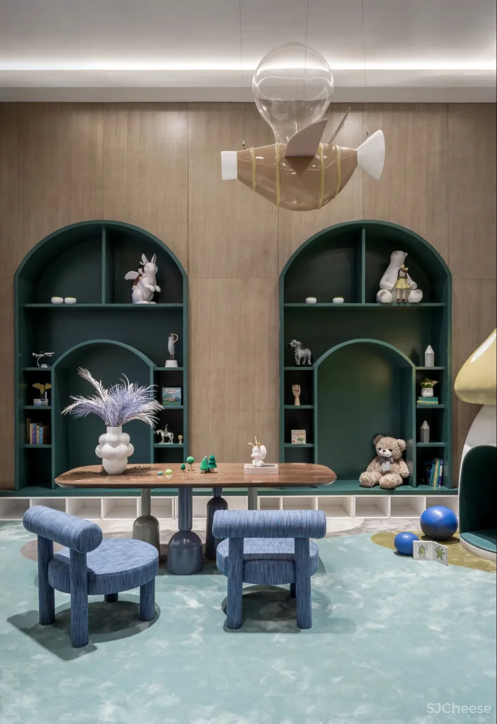 几朵设计 曲线悠游处,光影照花筑