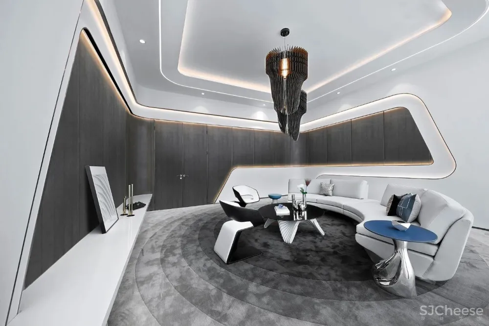 天鼓设计:线条的韵律,极简空间的秩序美学