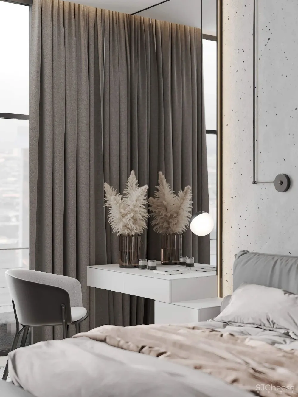 100㎡现代风格,三口之家,太吸引人了!