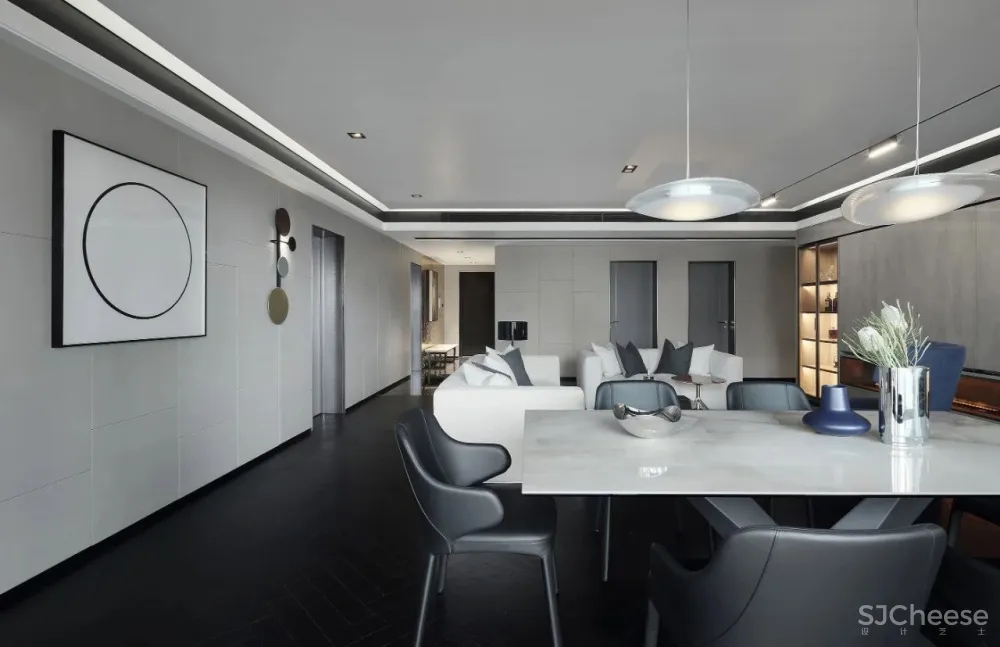 轻奢雅灰美宅:转了半个地球的沪上业主直言,好的地方还是家