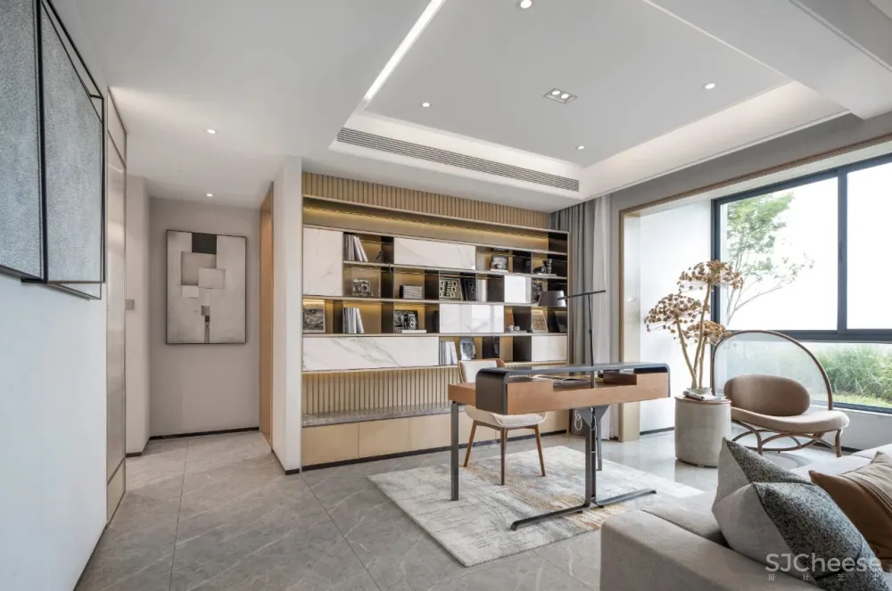 77㎡的小房子，也能住出豪宅体验？打通客餐厨书空间，真实现！