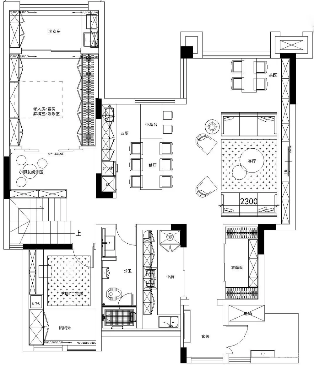 忱意设计:260㎡ 意式极简风叠墅,还原设计本真