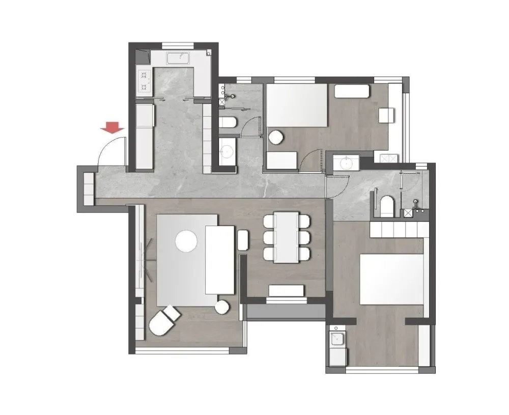 黑与白、木与石,空间的拓展与延伸 云行设计