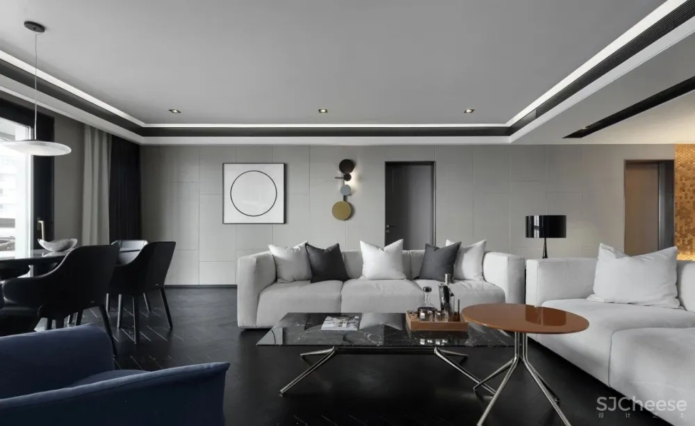 轻奢雅灰美宅:转了半个地球的沪上业主直言,好的地方还是家