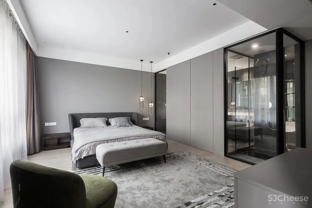 互动社交厅 大尺度起居套间,减压治愈的家 赫设计