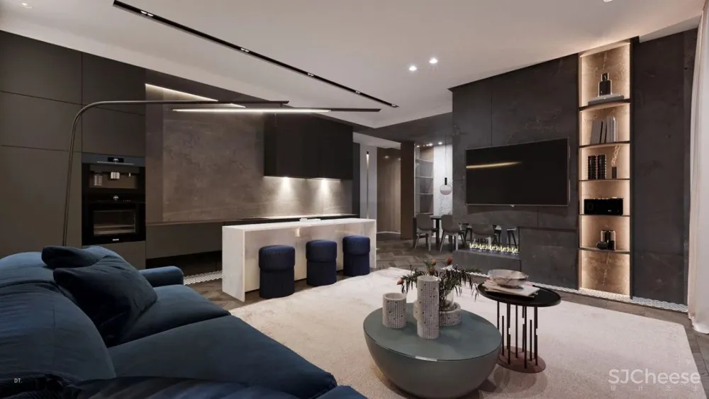 轻奢之美 丨一个空间,两个方案