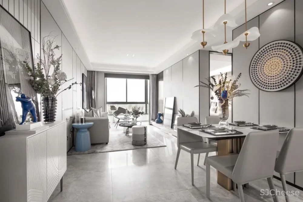 57㎡现代简约,温馨优雅的质感,让小户型也档次自然