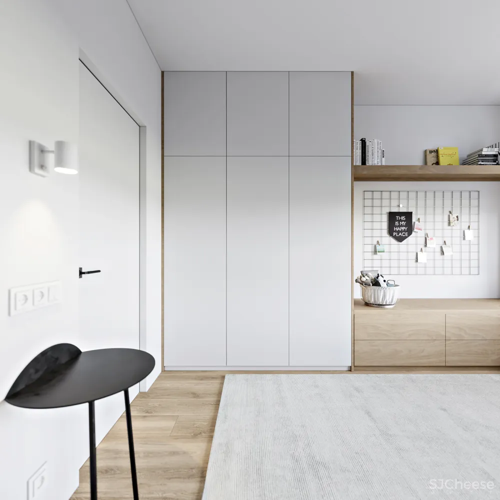 102㎡ 高级黑,墙面这么拼房间更显高