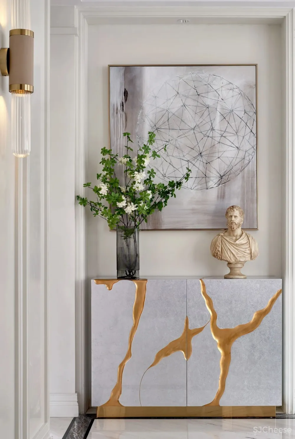 中性色作为空间主色调，搭配以暖温度的姜黄！