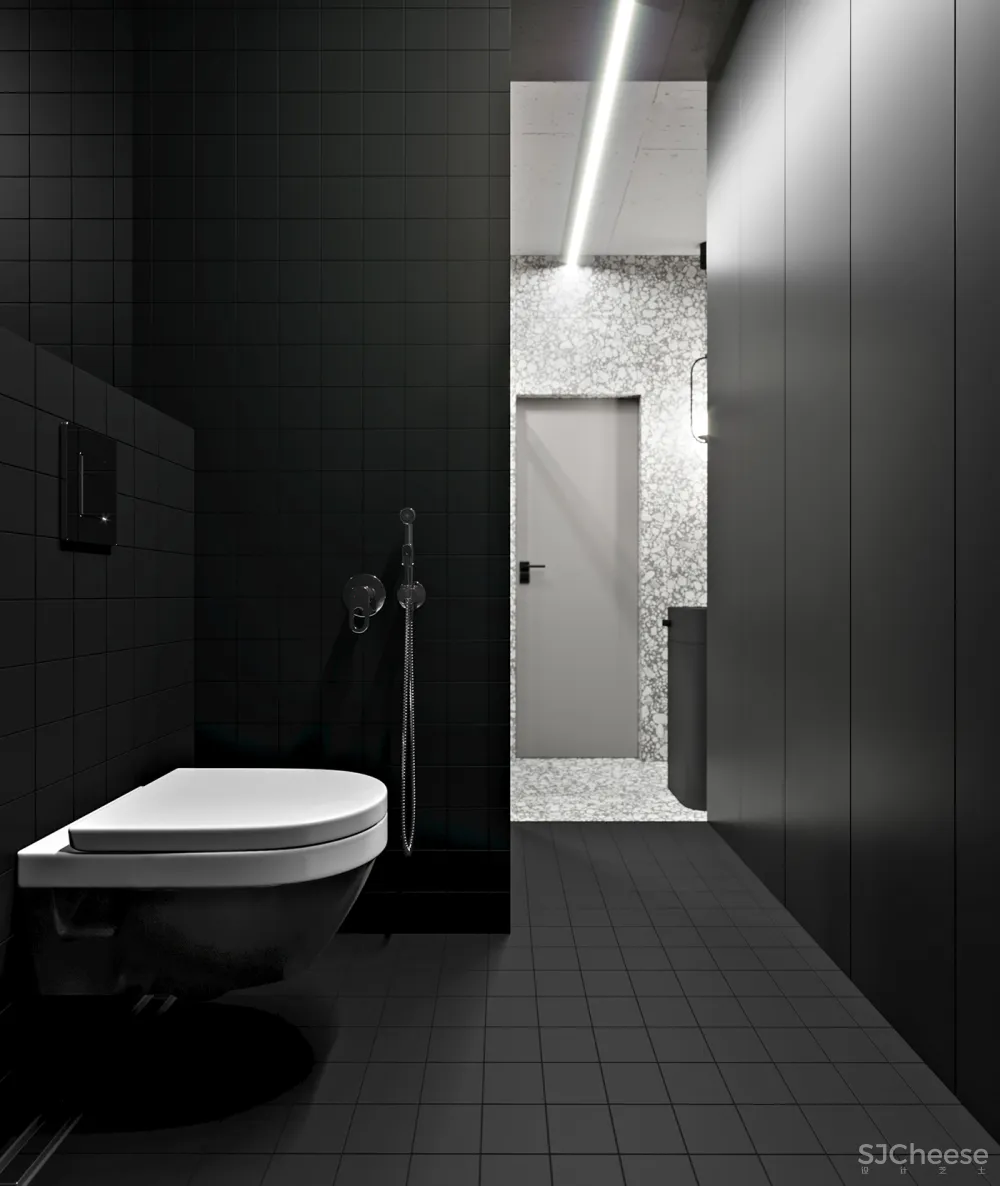 102㎡ 高级黑,墙面这么拼房间更显高