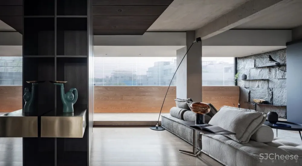 裸墙搭配天然石皮,打造绝美复式空间 云行设计