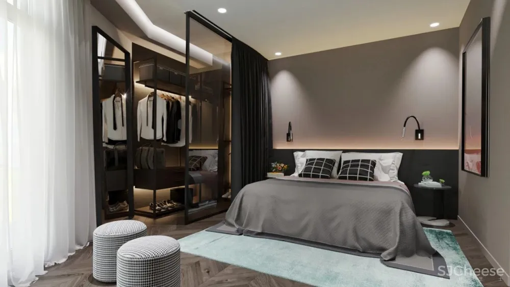 轻奢之美 丨一个空间,两个方案