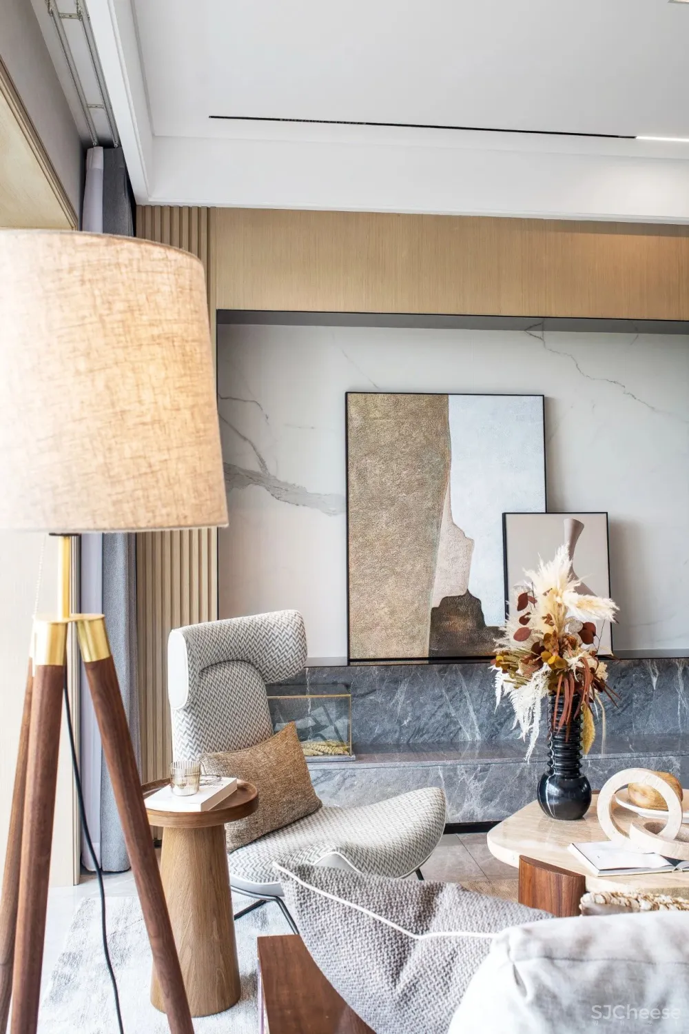 77㎡的小房子，也能住出豪宅体验？打通客餐厨书空间，真实现！