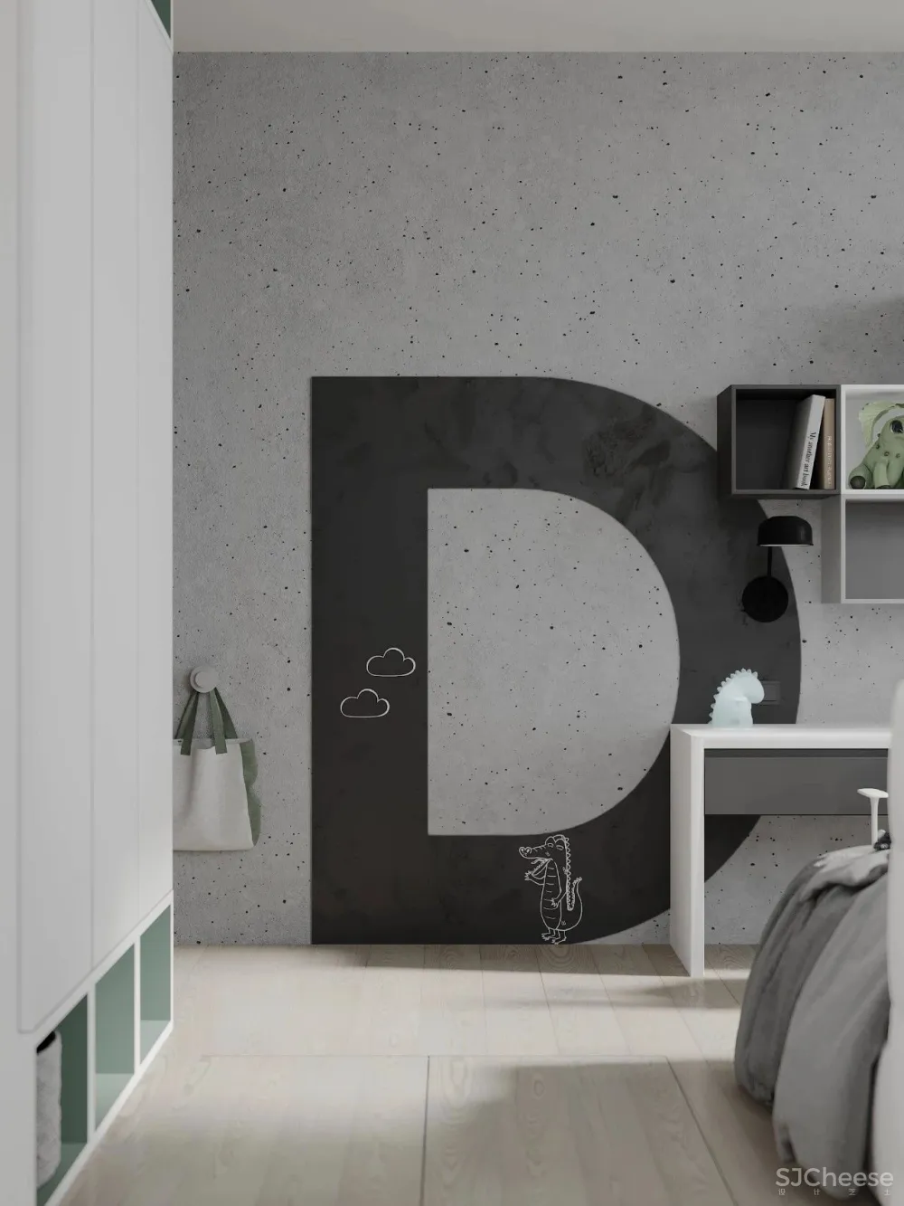 100㎡现代风格,三口之家,太吸引人了!