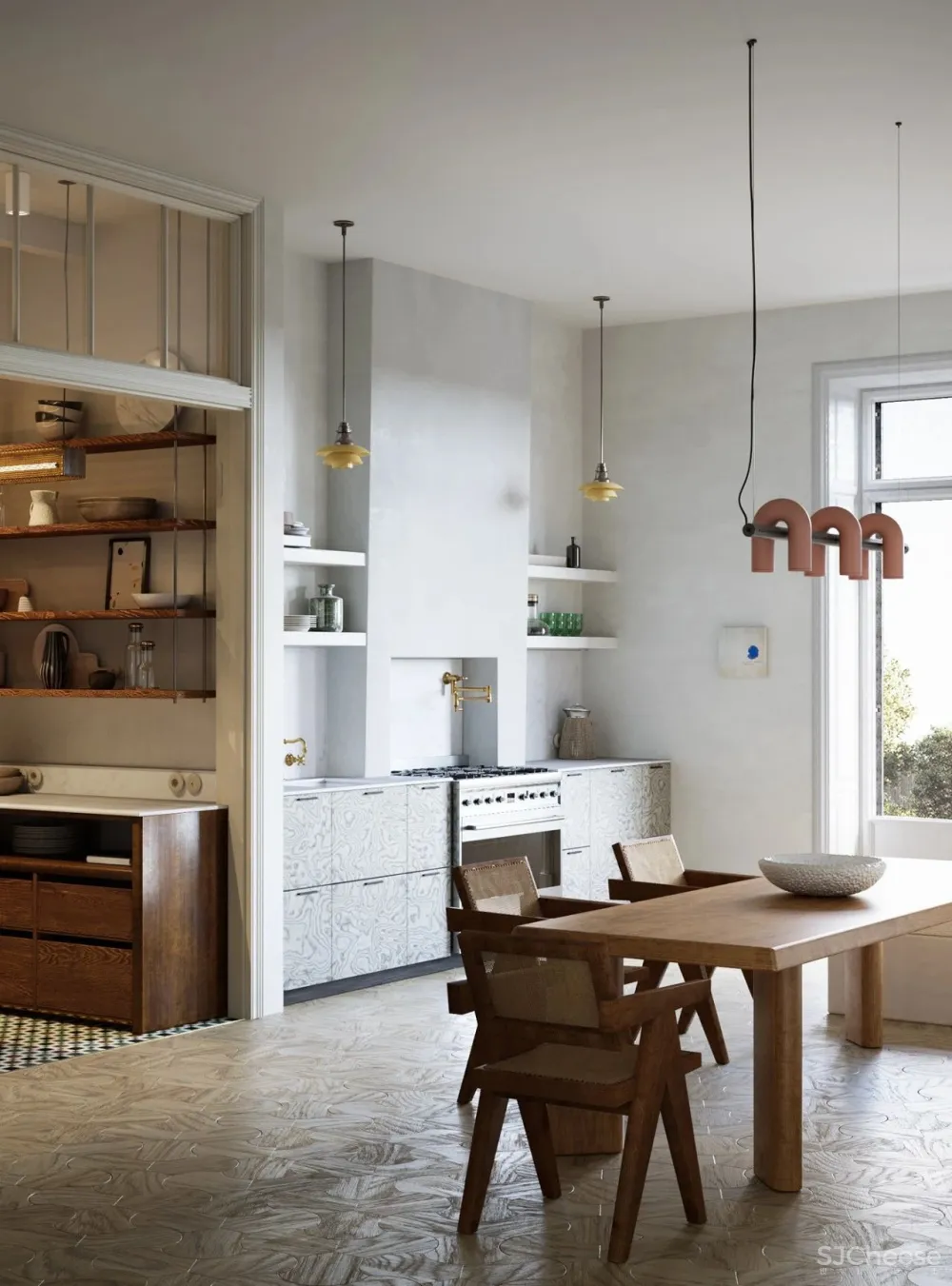 复古轻奢风,诗意般的美宅!