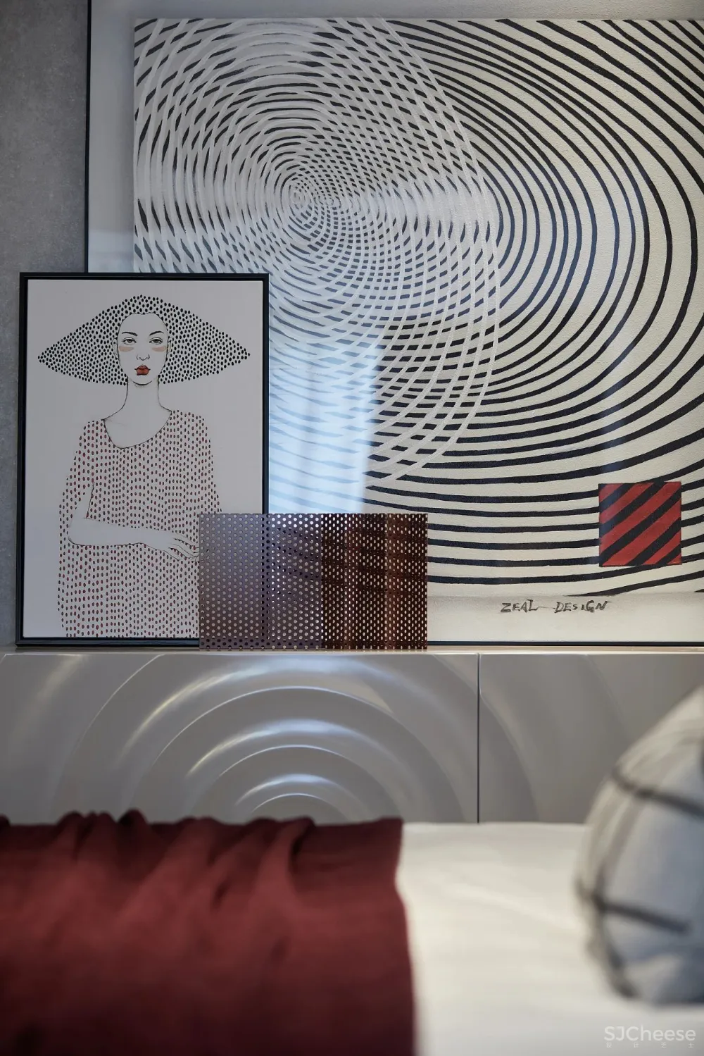 色彩与材质的艺术,现代摩登气息的一方天地 忱意设计