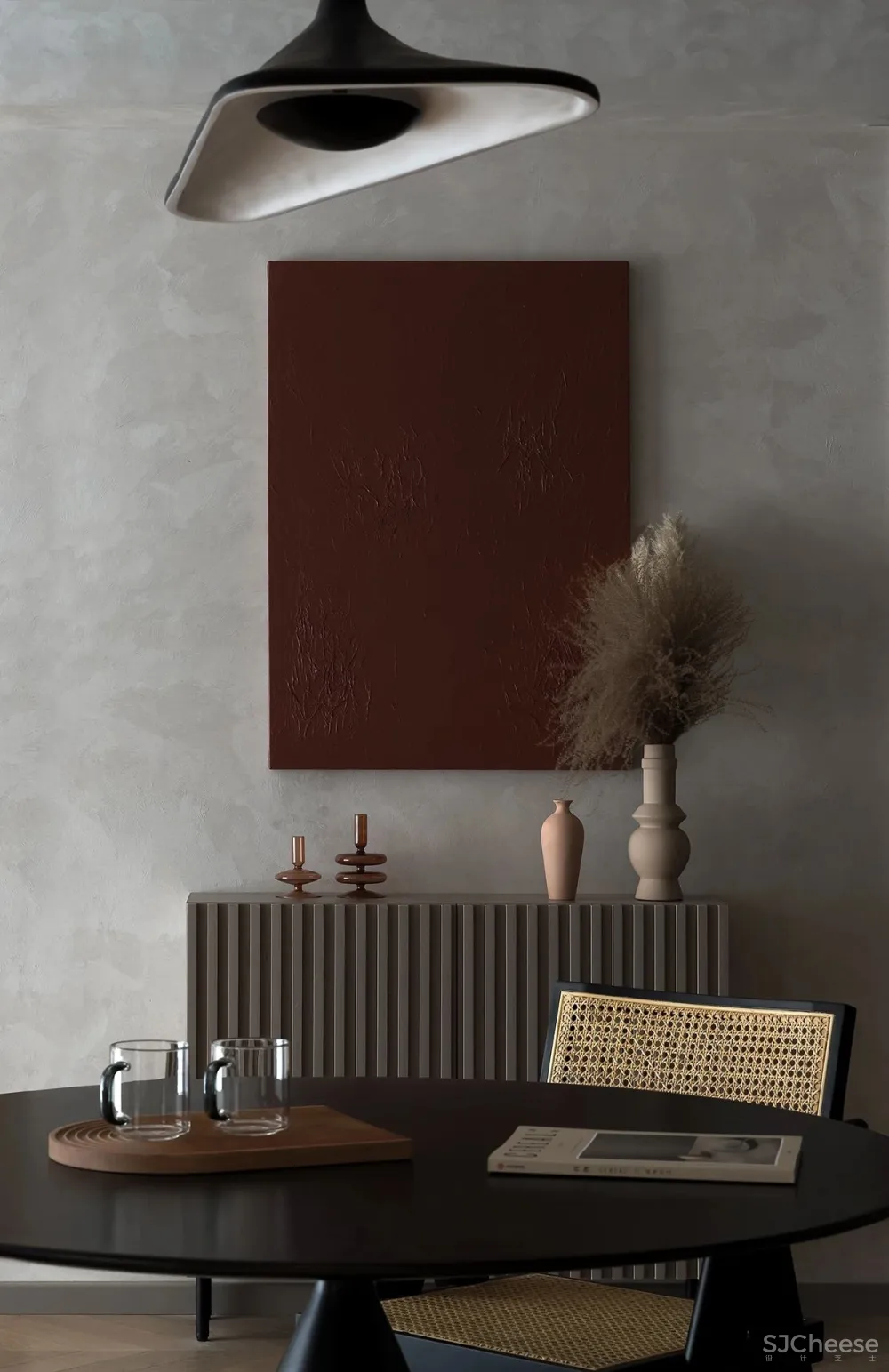 大理石 艺术漆,诠释质朴侘寂美学 观致设计