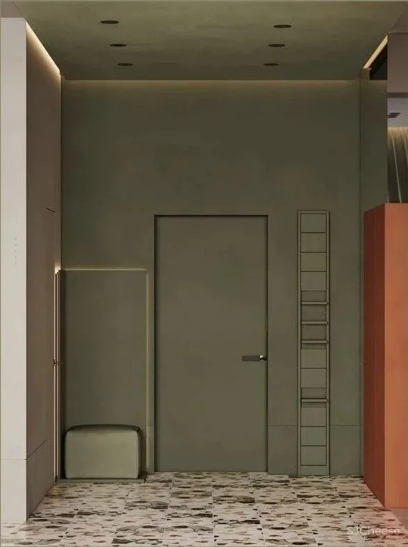 一室户小公寓,用色彩与材料搭配出时髦感!