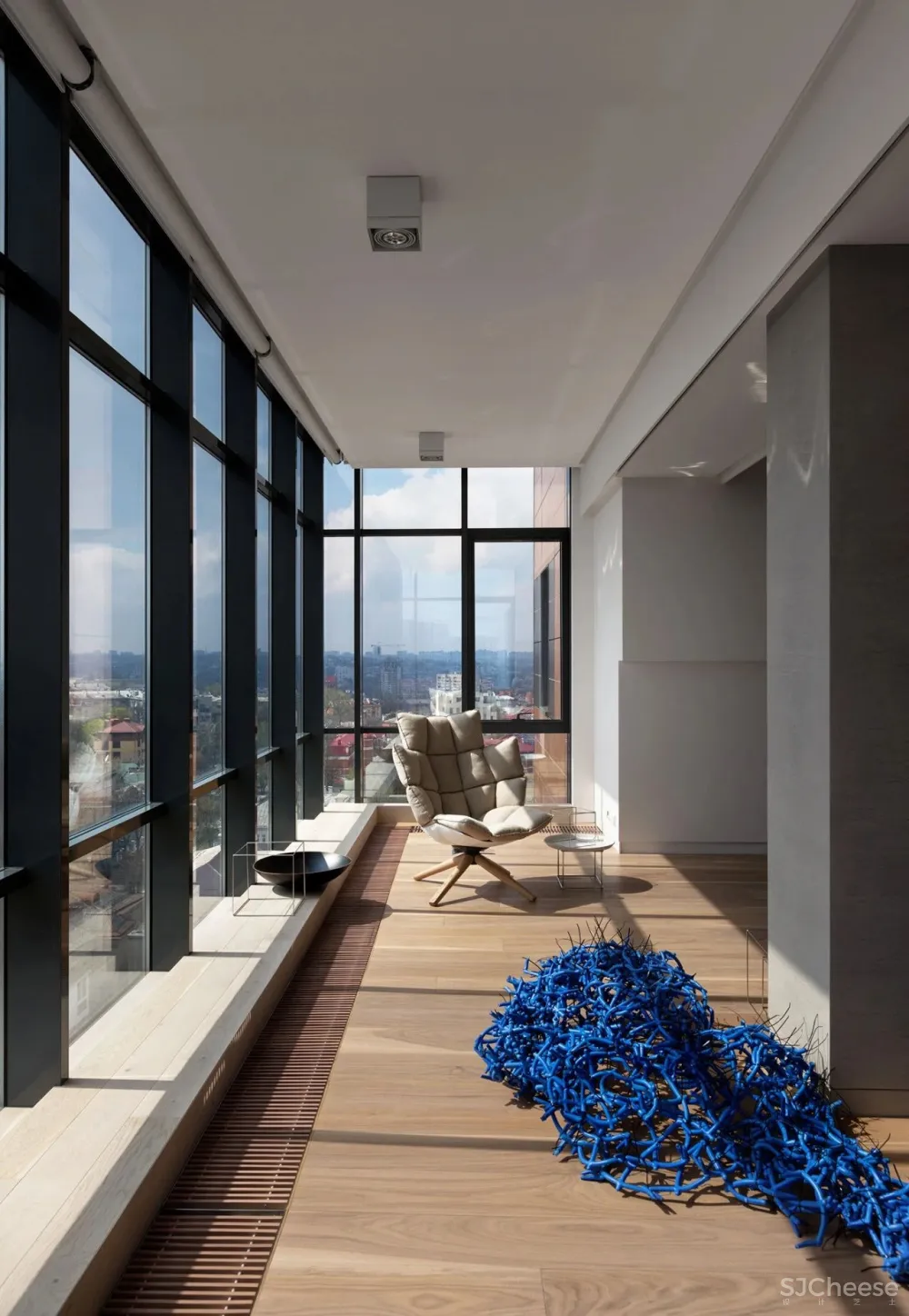 310㎡水泥灰 原木,质朴舒适!