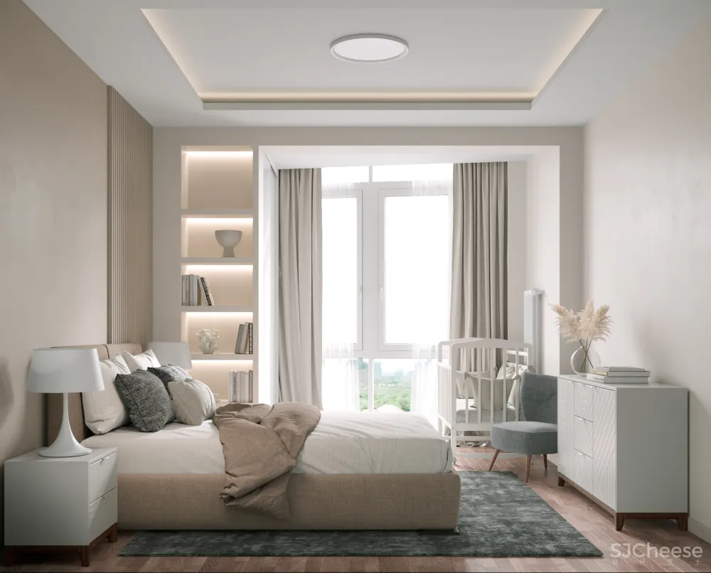 62㎡现代公寓,用线条衬托高级感