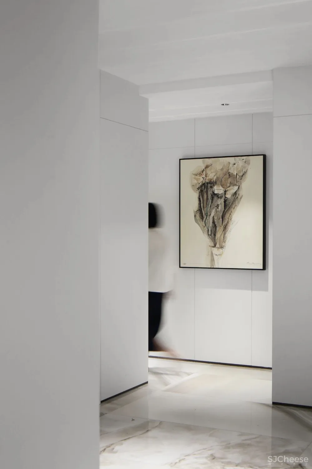 设计师丁捷:270㎡现代极简大宅,繁华之中的静谧空间