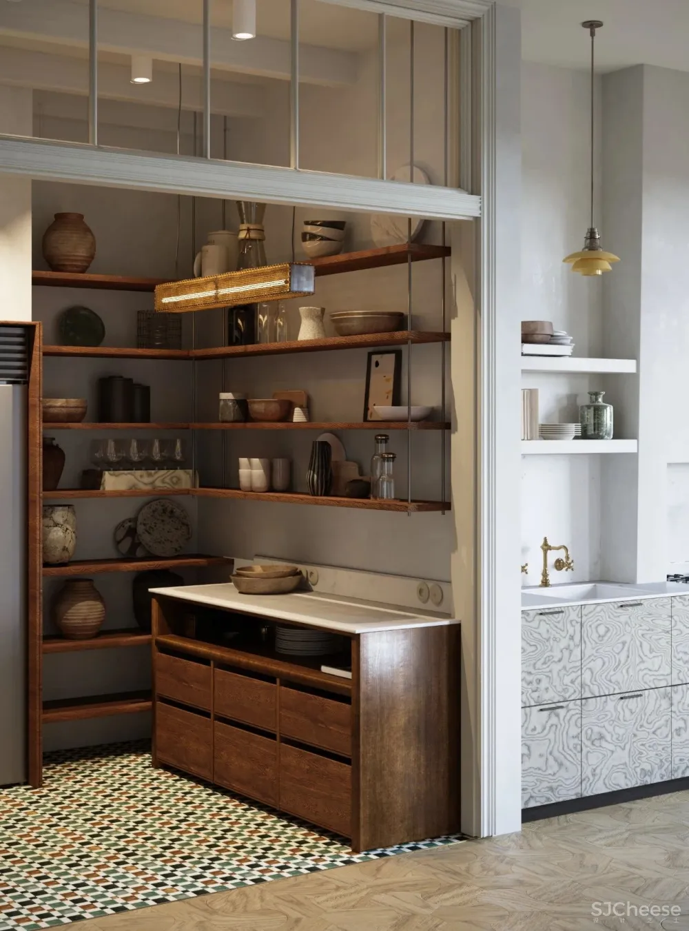 复古轻奢风,诗意般的美宅!