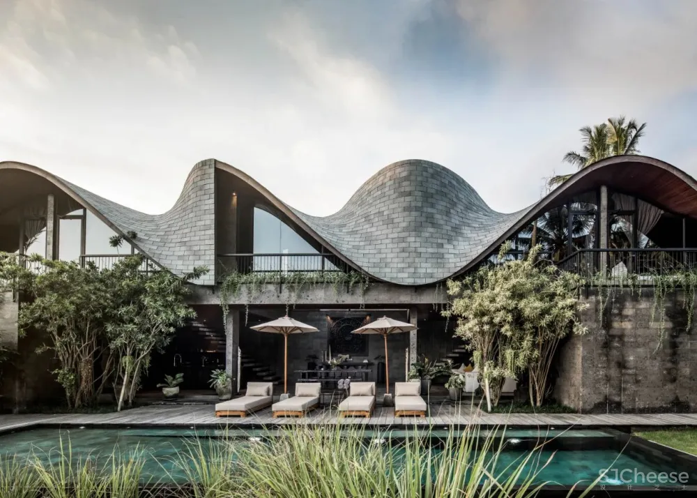 Alexis Dornier 新作 “起伏”私宅,坐拥巴厘岛浪漫景色