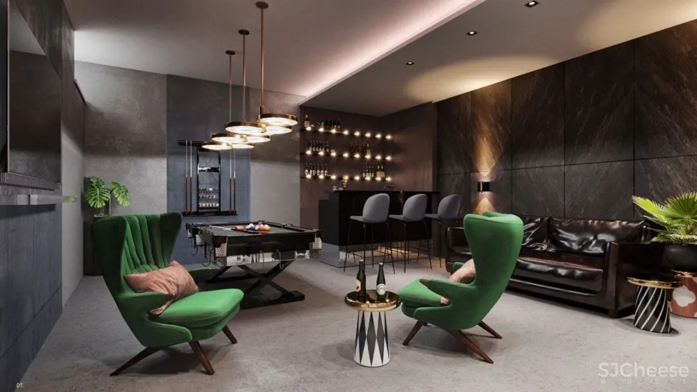 轻奢之美 丨一个空间,两个方案