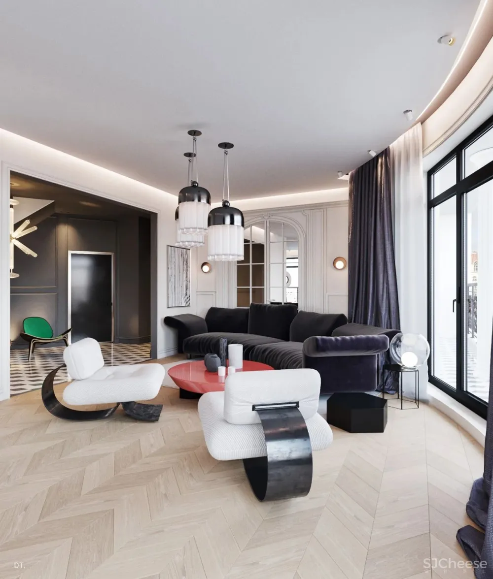 轻奢之美 丨一个空间,两个方案