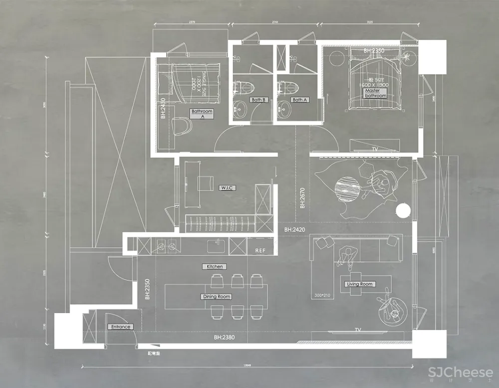 83㎡个性公寓,这样设计才够腔调!