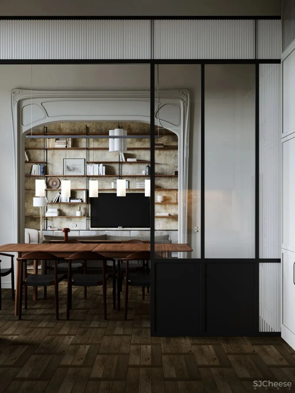 复古轻奢风,诗意般的美宅!