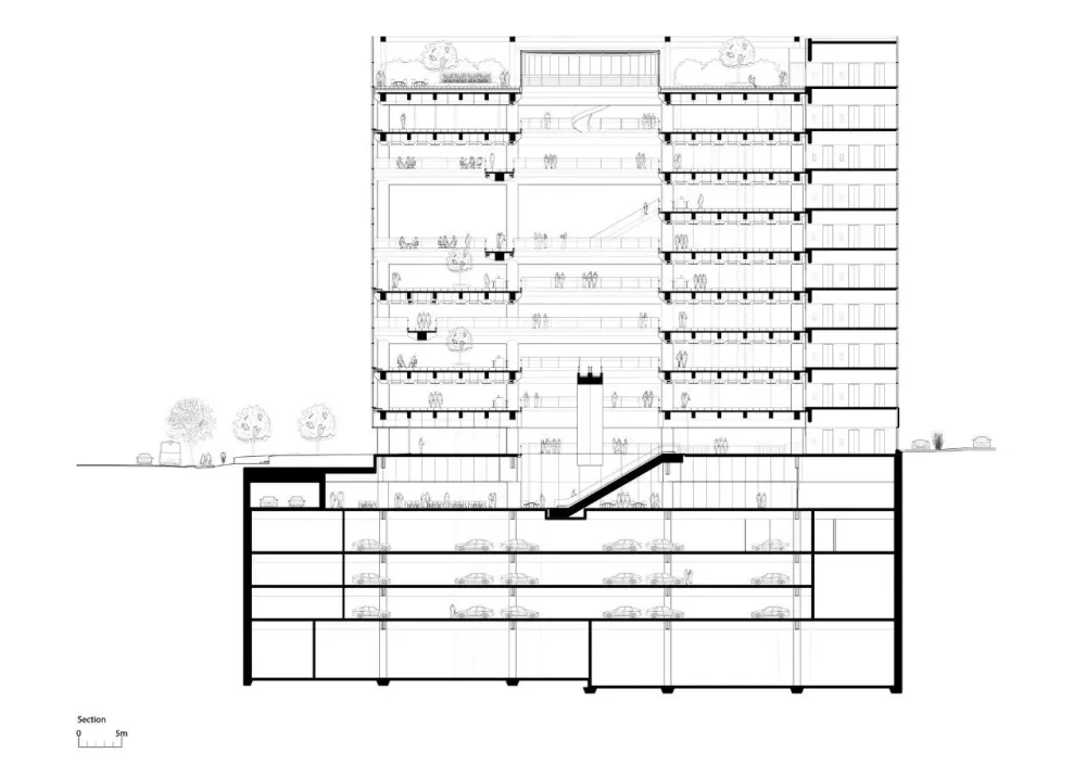 韩国首尔这栋新的总部大楼,吊顶的圆灯太魔性了,密恐慎入!