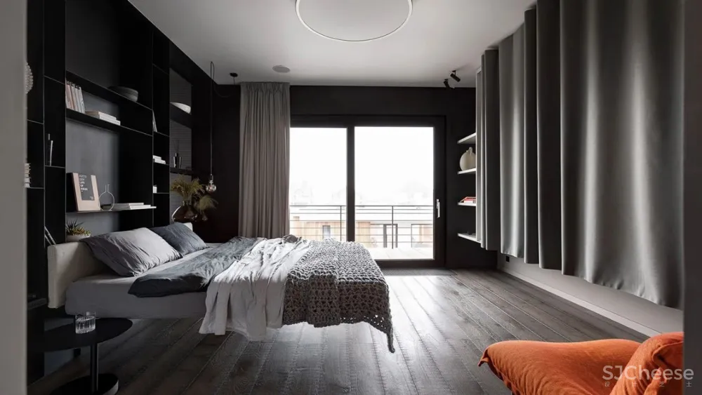 310㎡水泥灰 原木,质朴舒适!