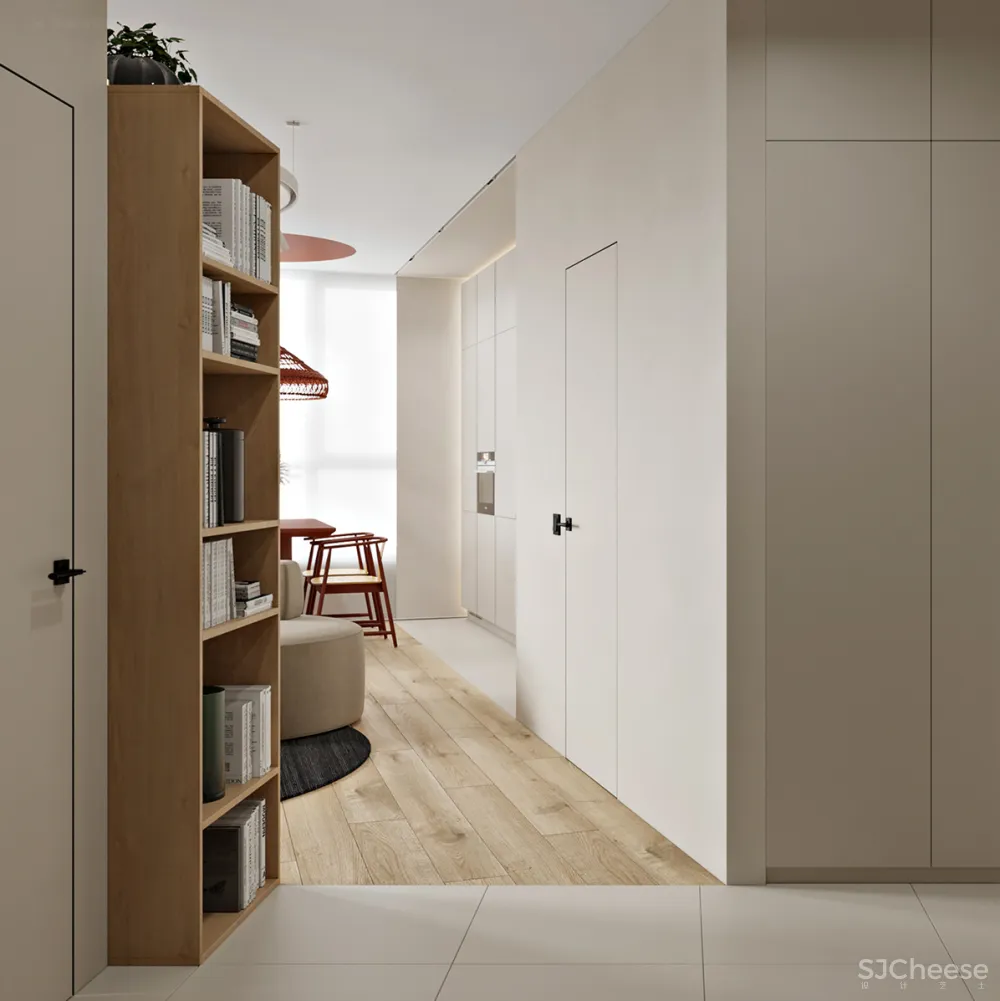 50㎡ 去掉阳台隔断墙，室内空间更显大！