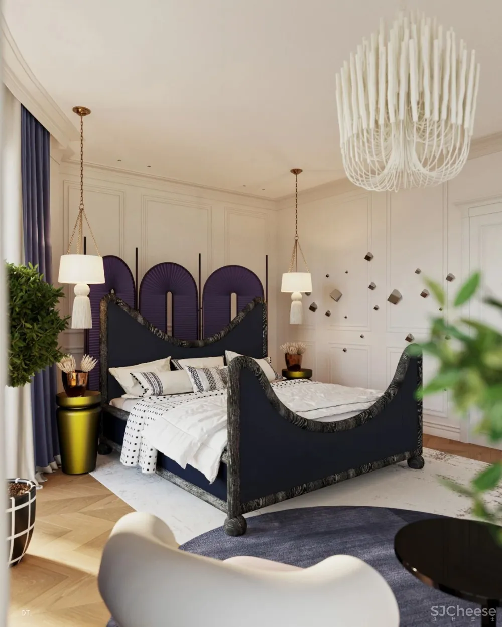 轻奢之美 丨一个空间,两个方案