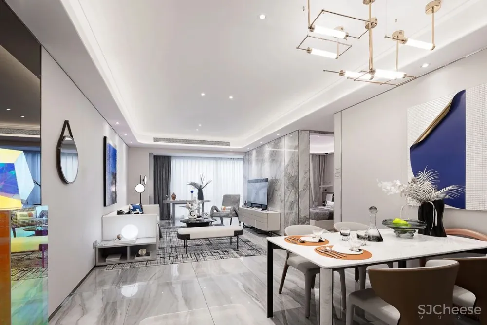 AOD设计·新作 现代轻奢样板间,要的就是这个范儿