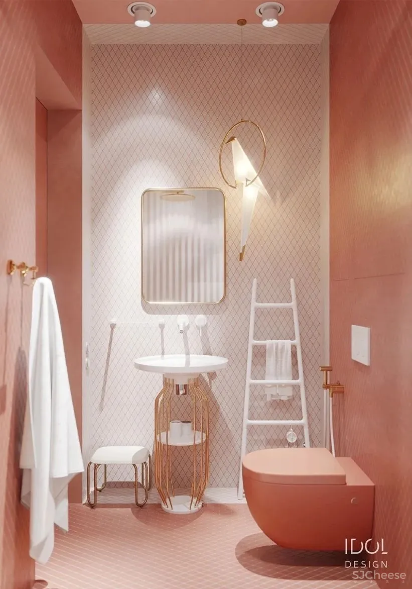 122m²轻奢私宅,红与黑,竞芳菲