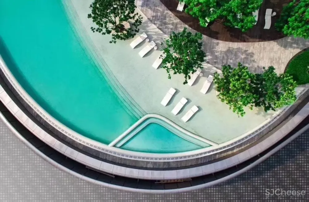 深圳中心·天元 383㎡ 平层公寓样板房,大尺度格局比别墅还大气