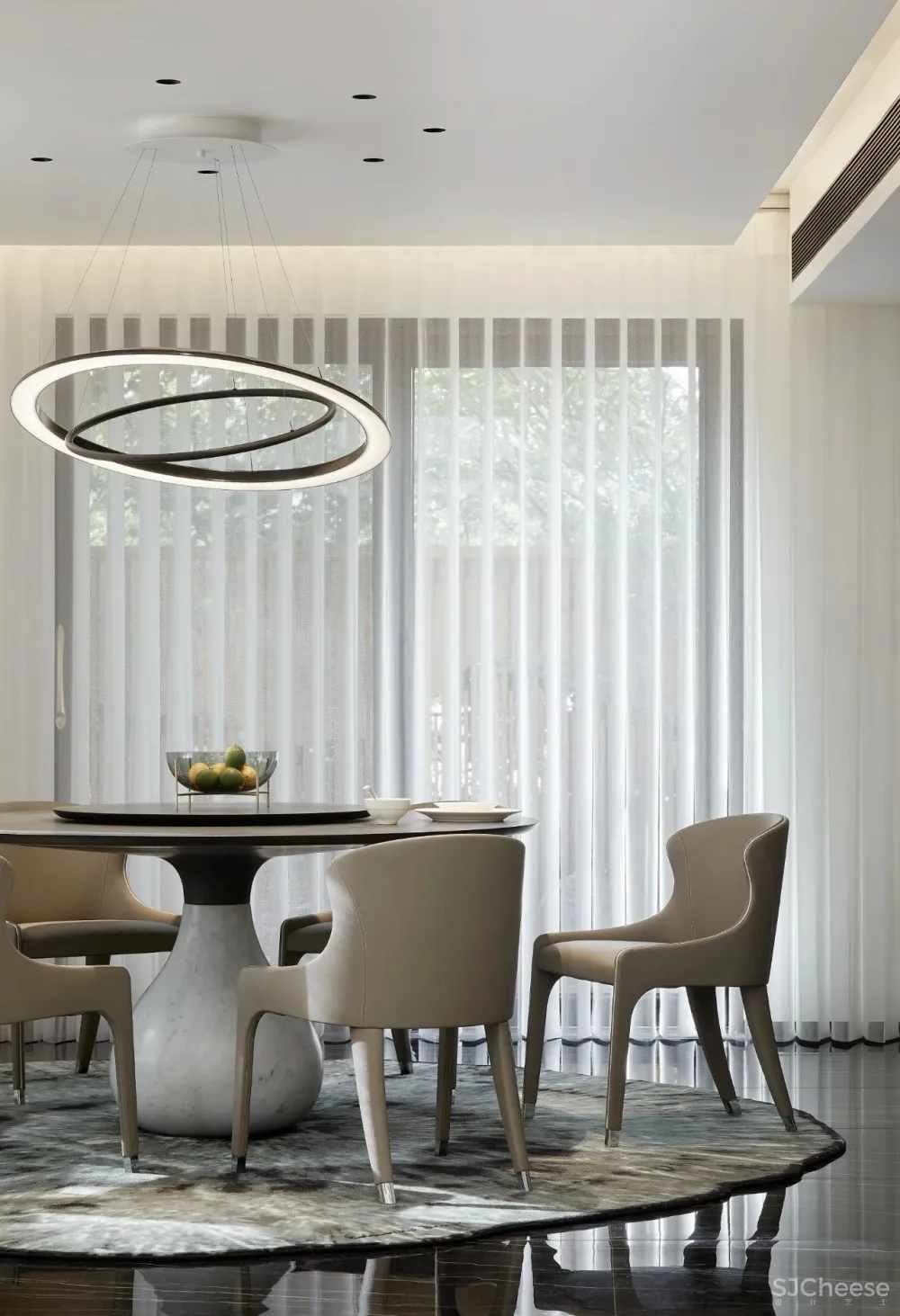 郑州360m²私宅别墅,大大落地窗精致有情调!