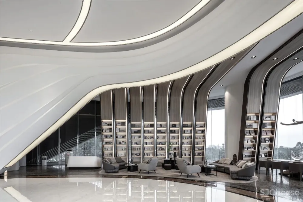 达观设计：纯净极简，行云流水间勾勒空间大美！