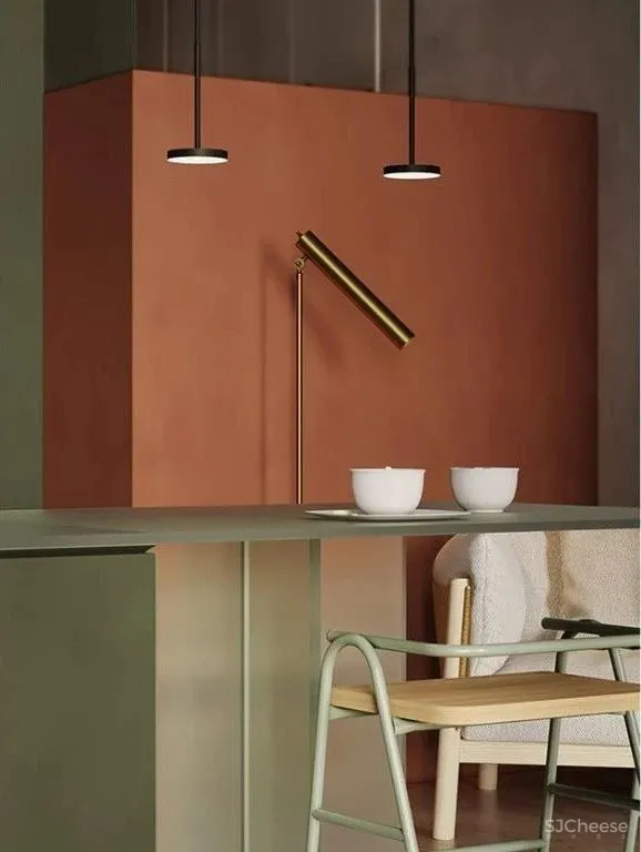 一室户小公寓,用色彩与材料搭配出时髦感!