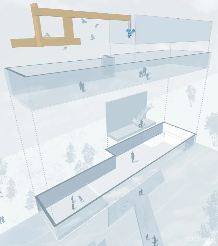 JLa设计 × 保利云上销售中心:倒转一座城,悬挂云端