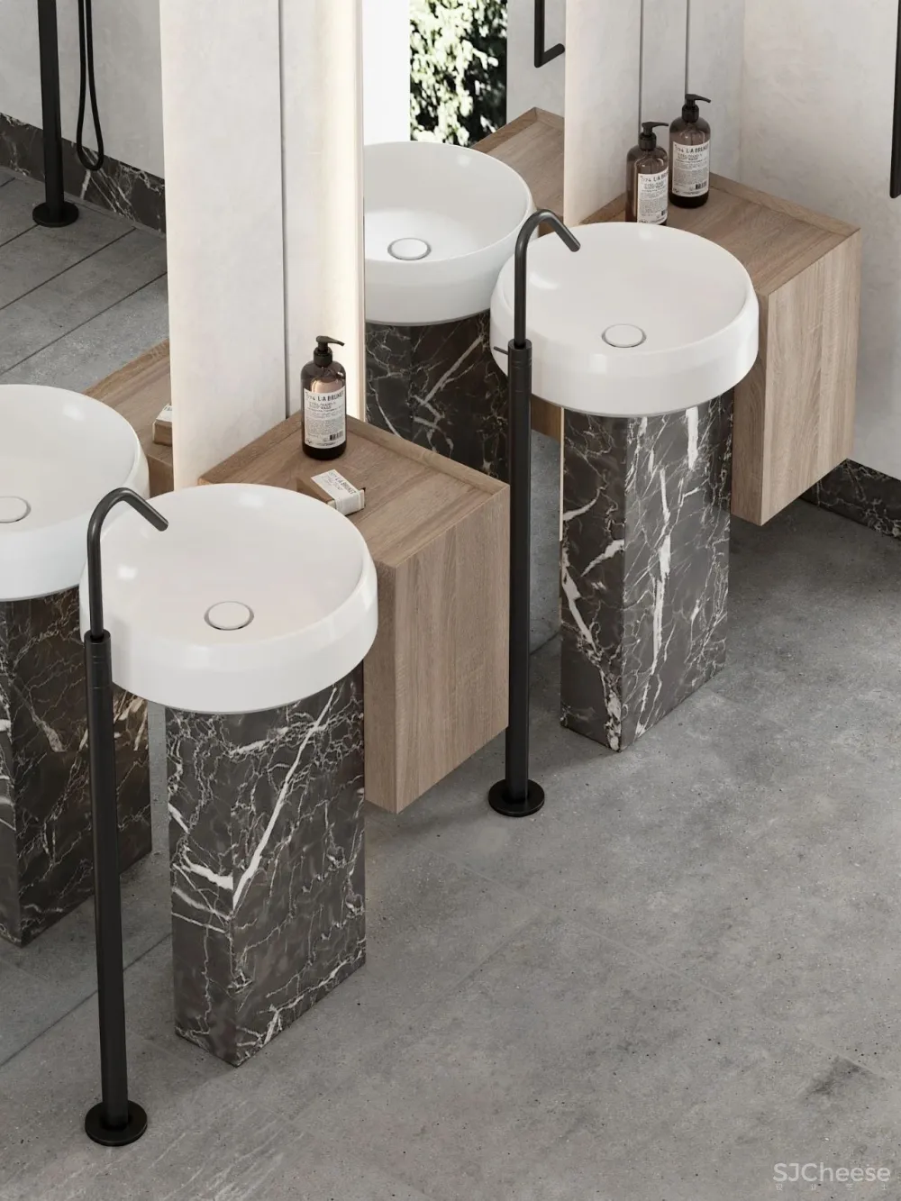 灰白色 原木,宁静简练的舒适感!