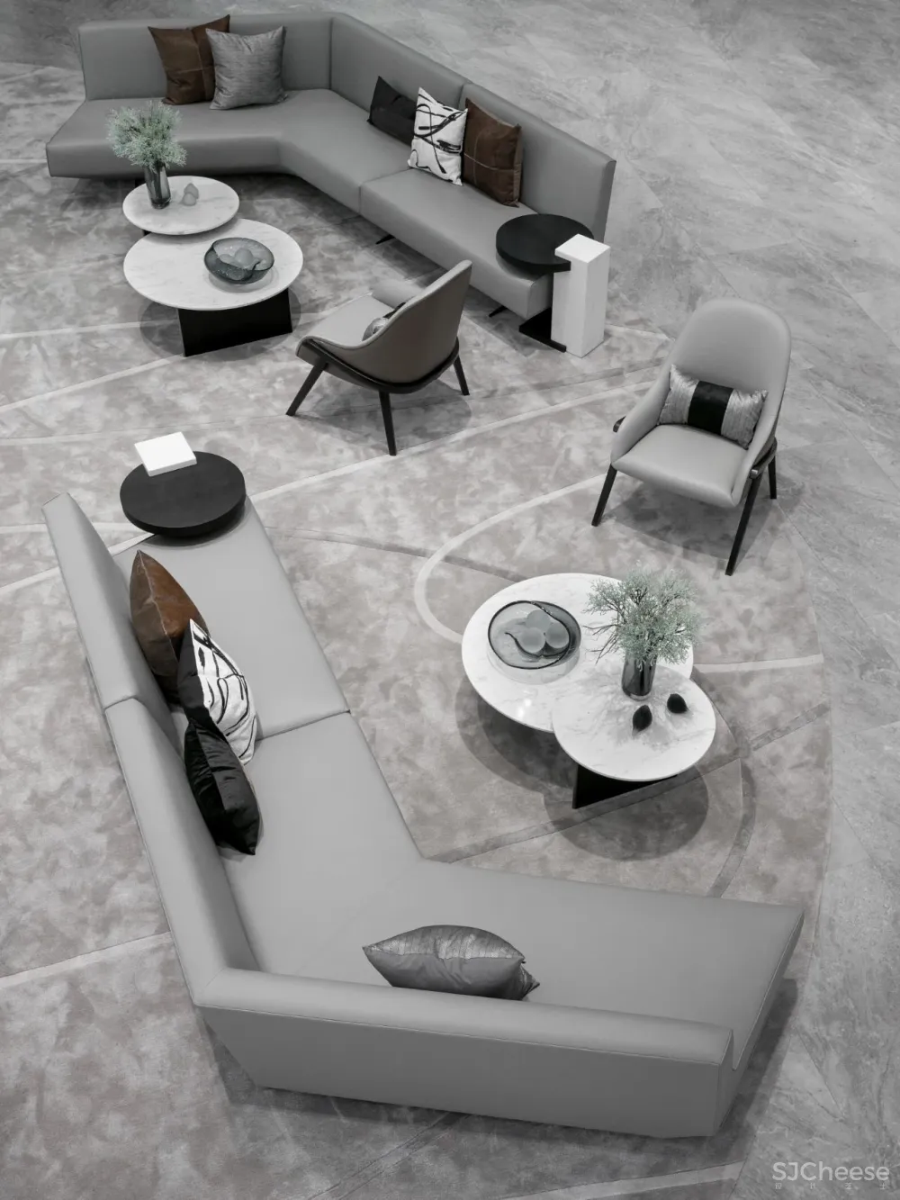 几朵设计 曲线悠游处,光影照花筑