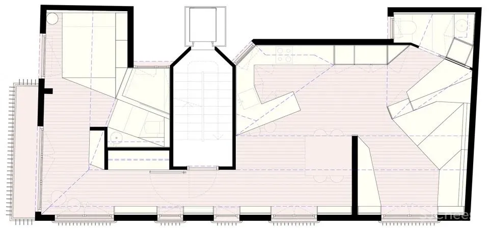 定制家具打造独特生活体验 PROVIDÈNCIA顶层公寓改造 AMOO