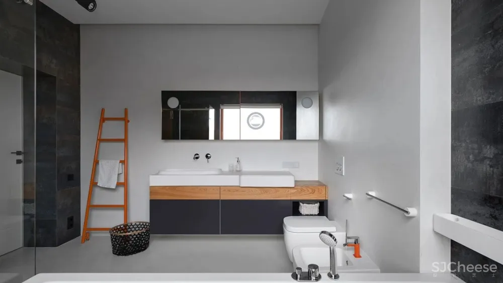 310㎡水泥灰 原木,质朴舒适!