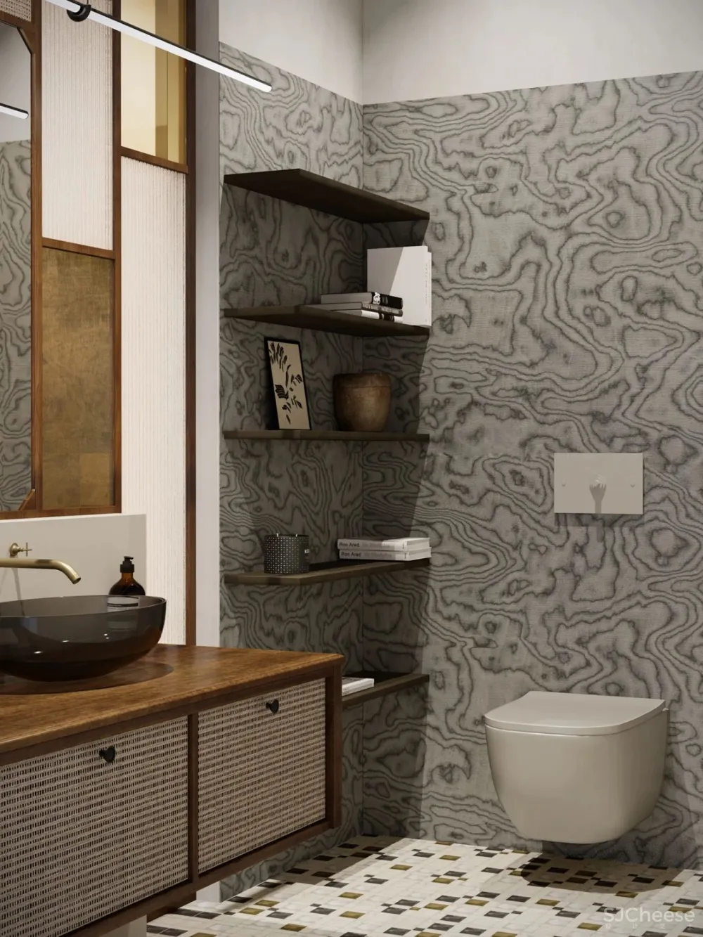 复古轻奢风,诗意般的美宅!